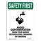Signmission OSHA Sign, Avoid Contamination W/ Symbol, 14in X 10in Rigid Plastic, 10" W, 14" L, Portrait OS-SF-P-1014-V-11036 - alternate 1